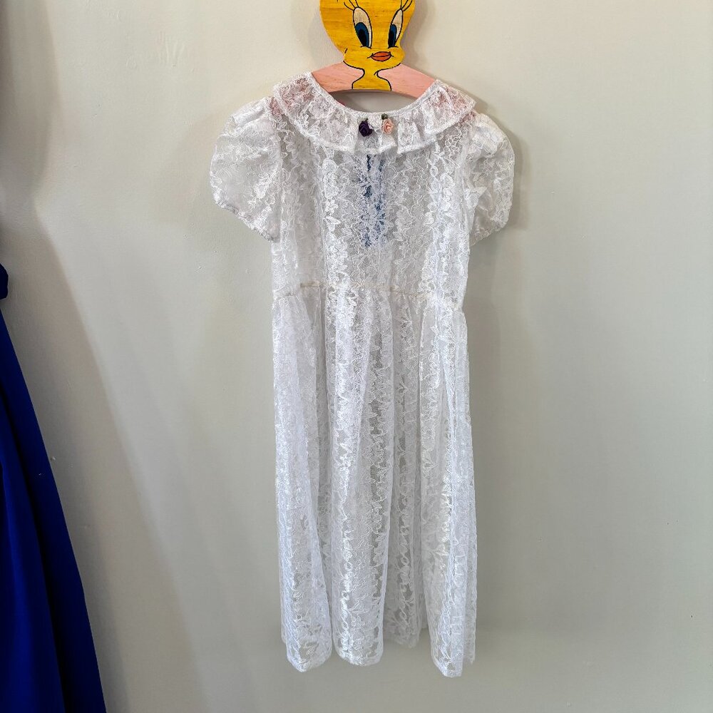 Sheer Lace Kid's Dress